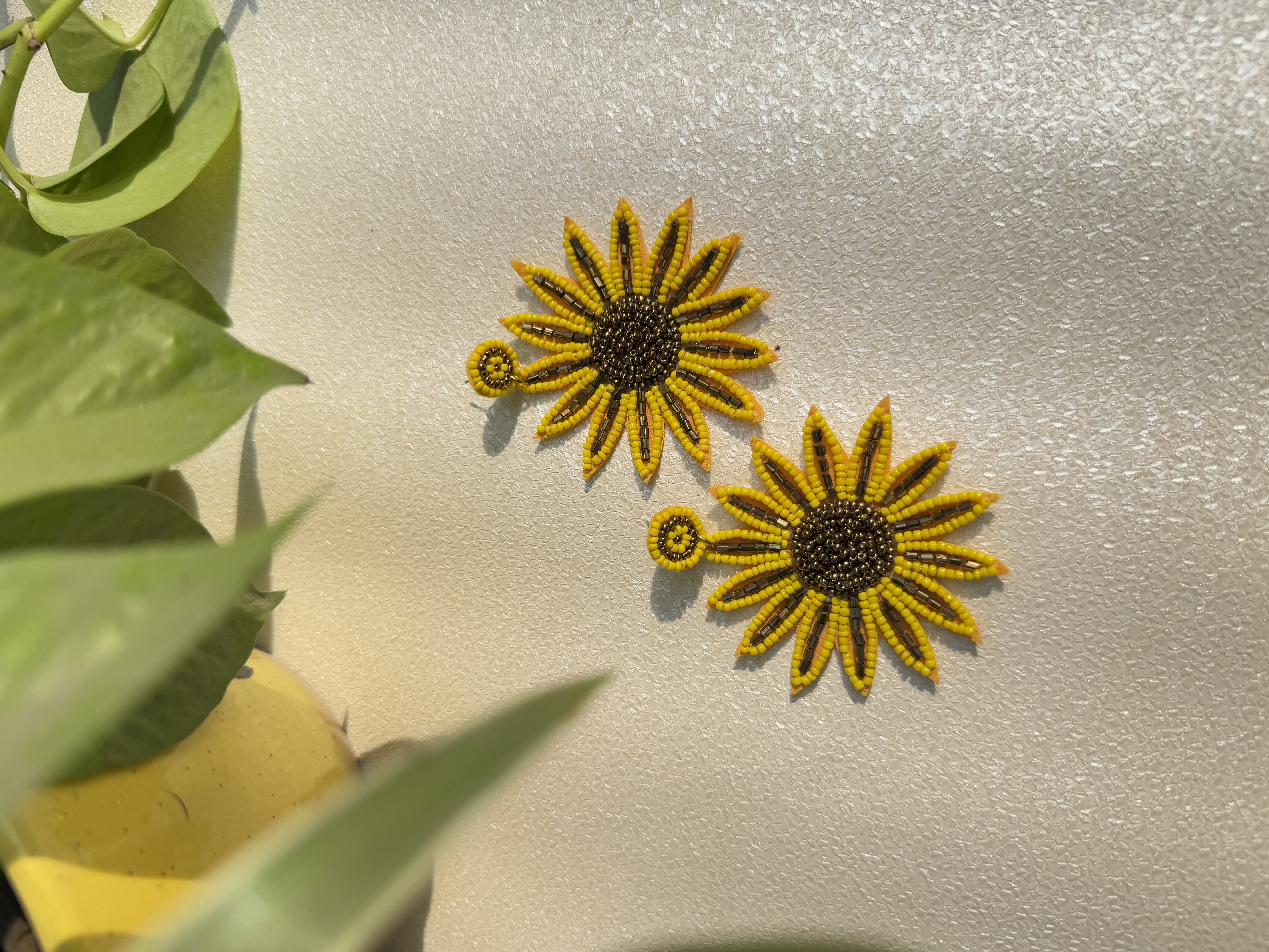 Sunflair Handmade Beaded Earrings