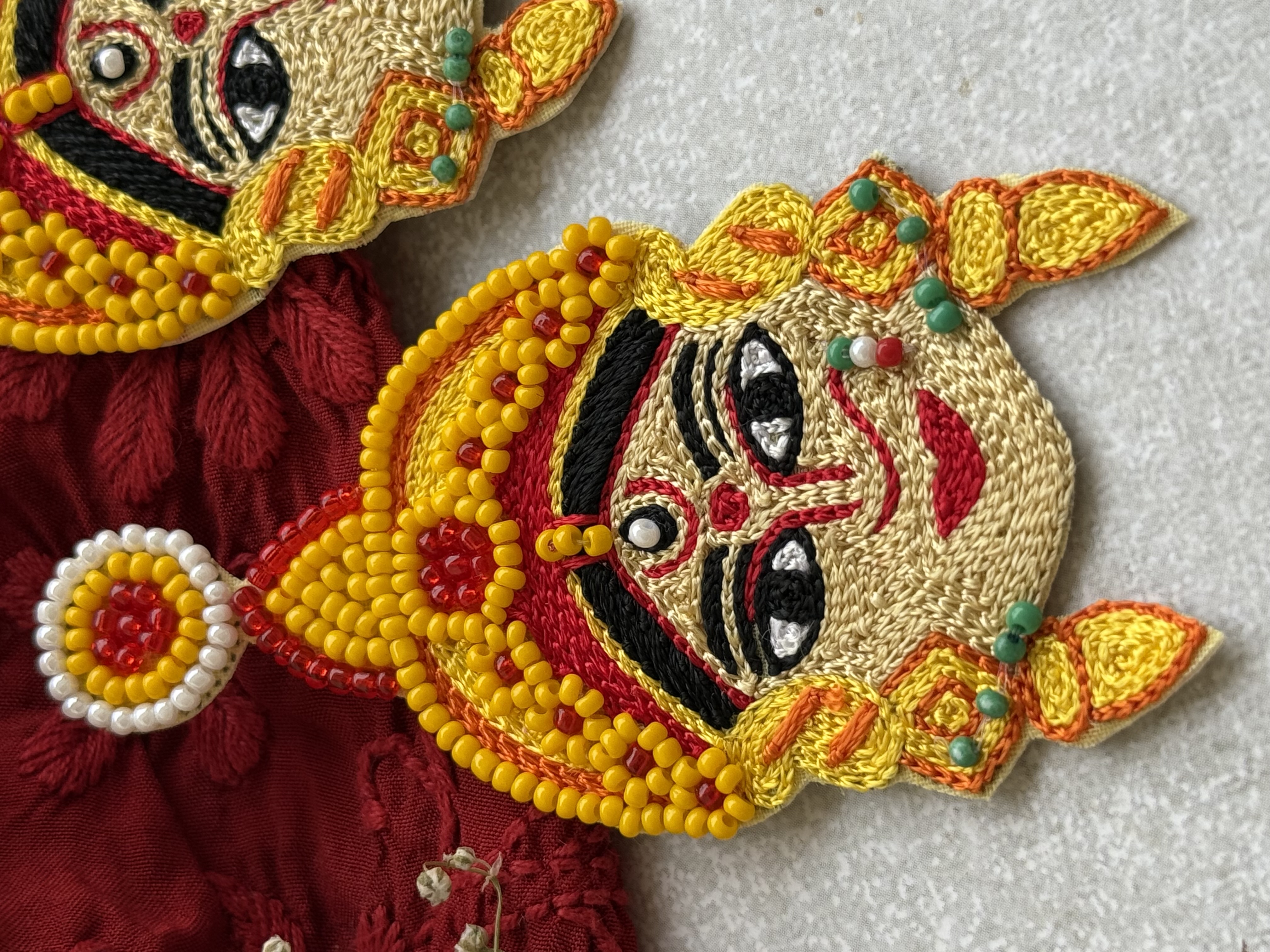 Shri Laxmi Handmade beaded earrings