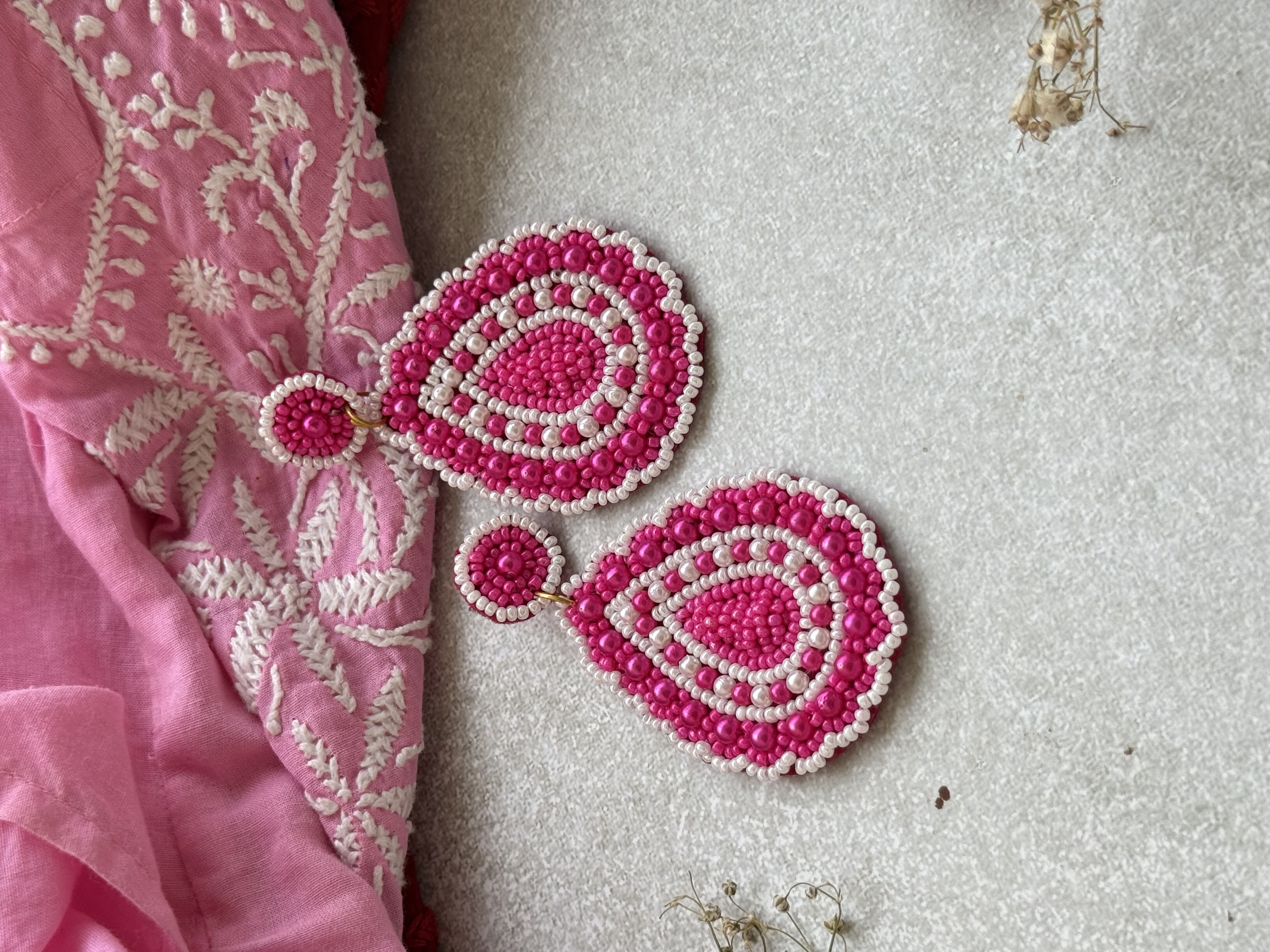 Rasika Pink Teardrops