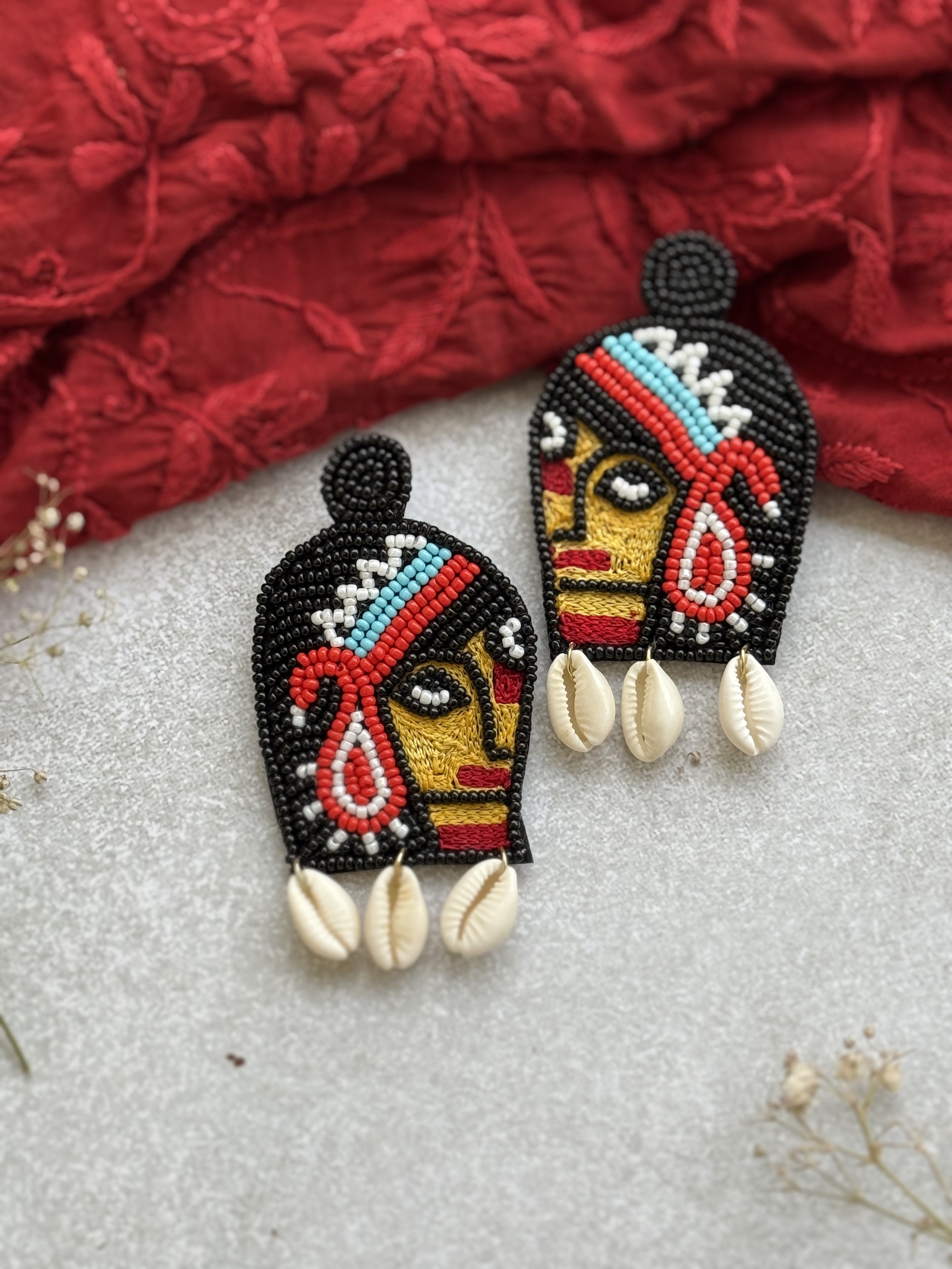 Kali Shakti Handmade beaded earring