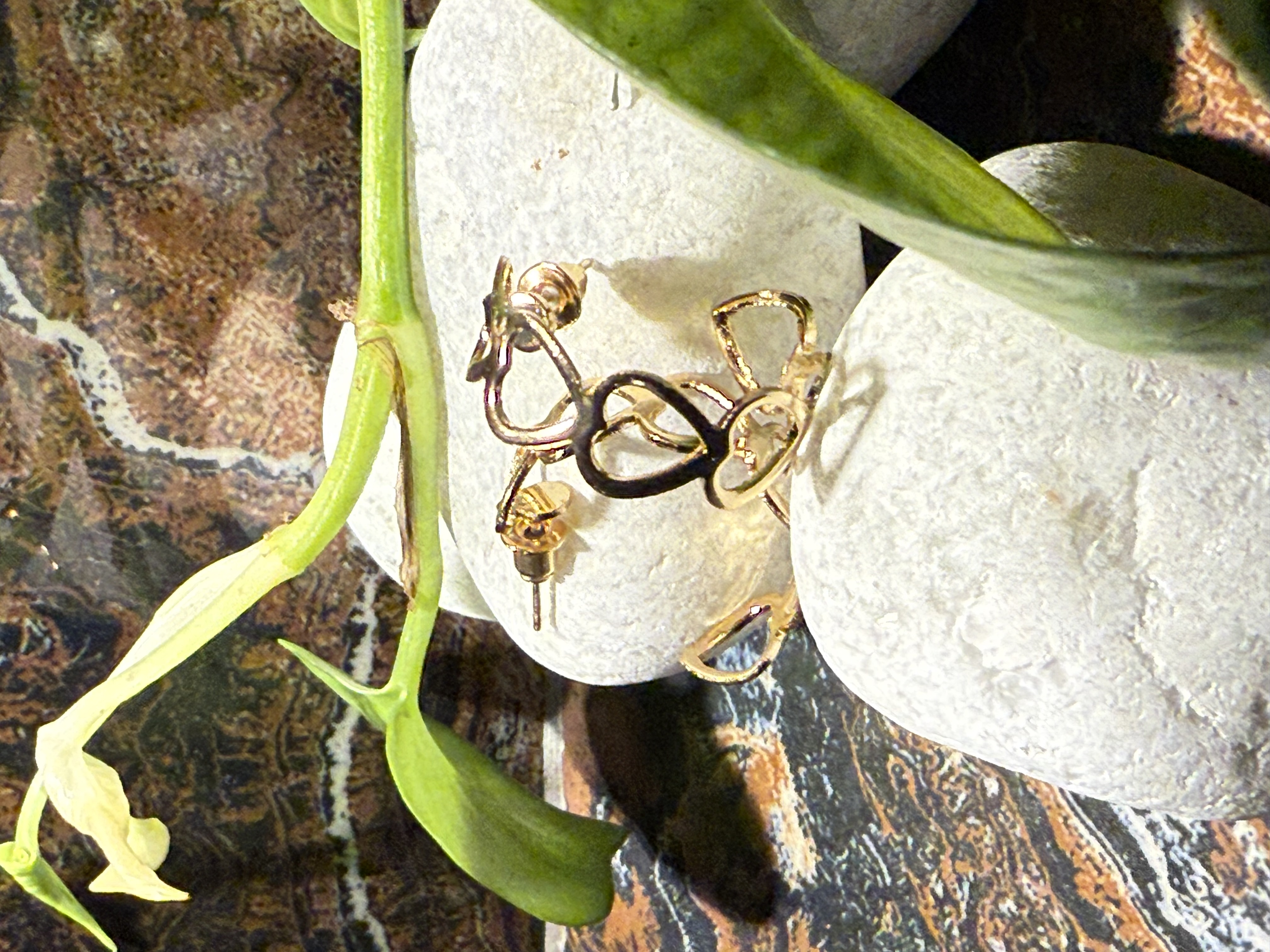 Gold HeartPop anti tarnish earrings