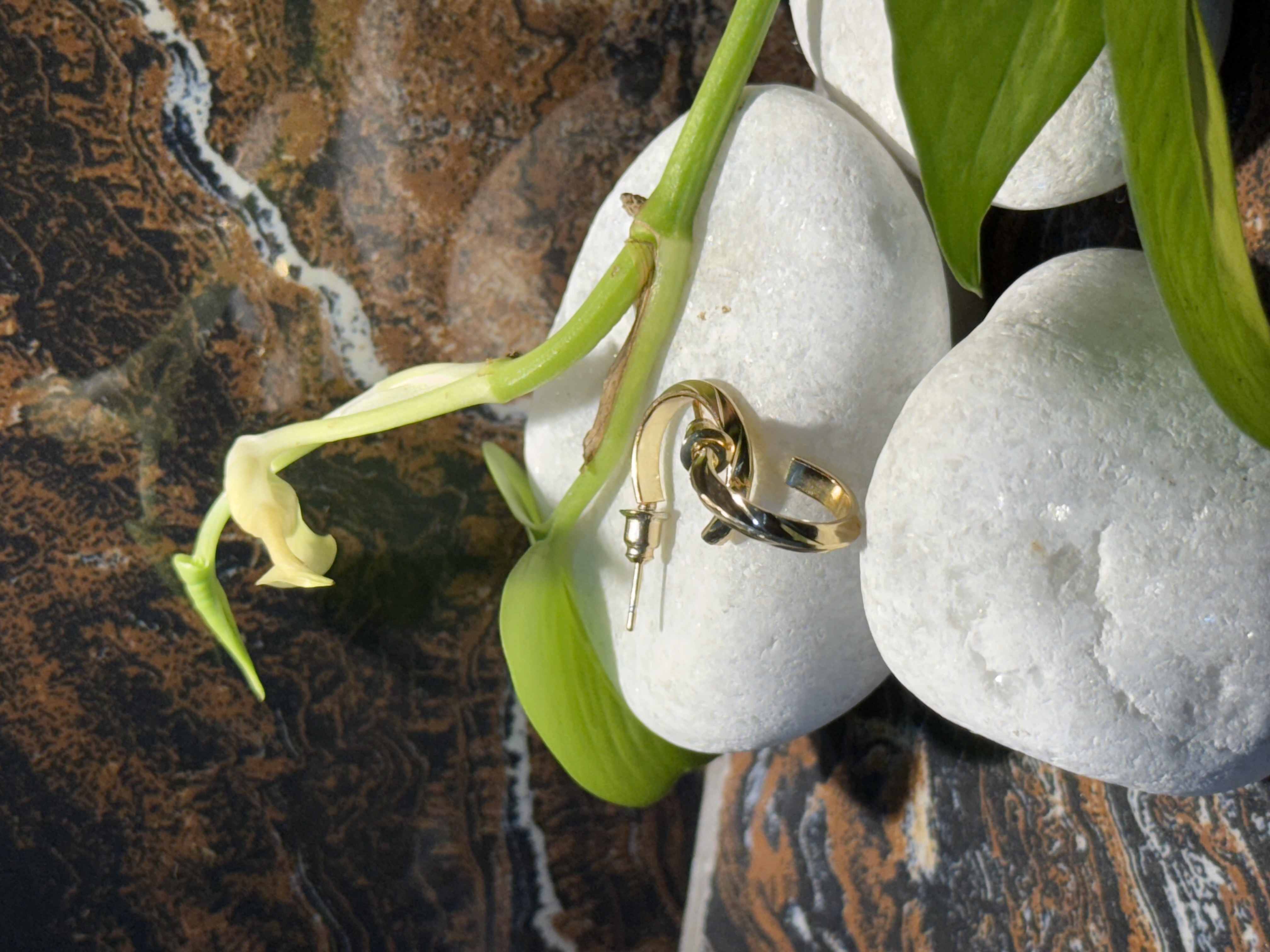 Gold Mini Sleek Anti tarnish Hoops