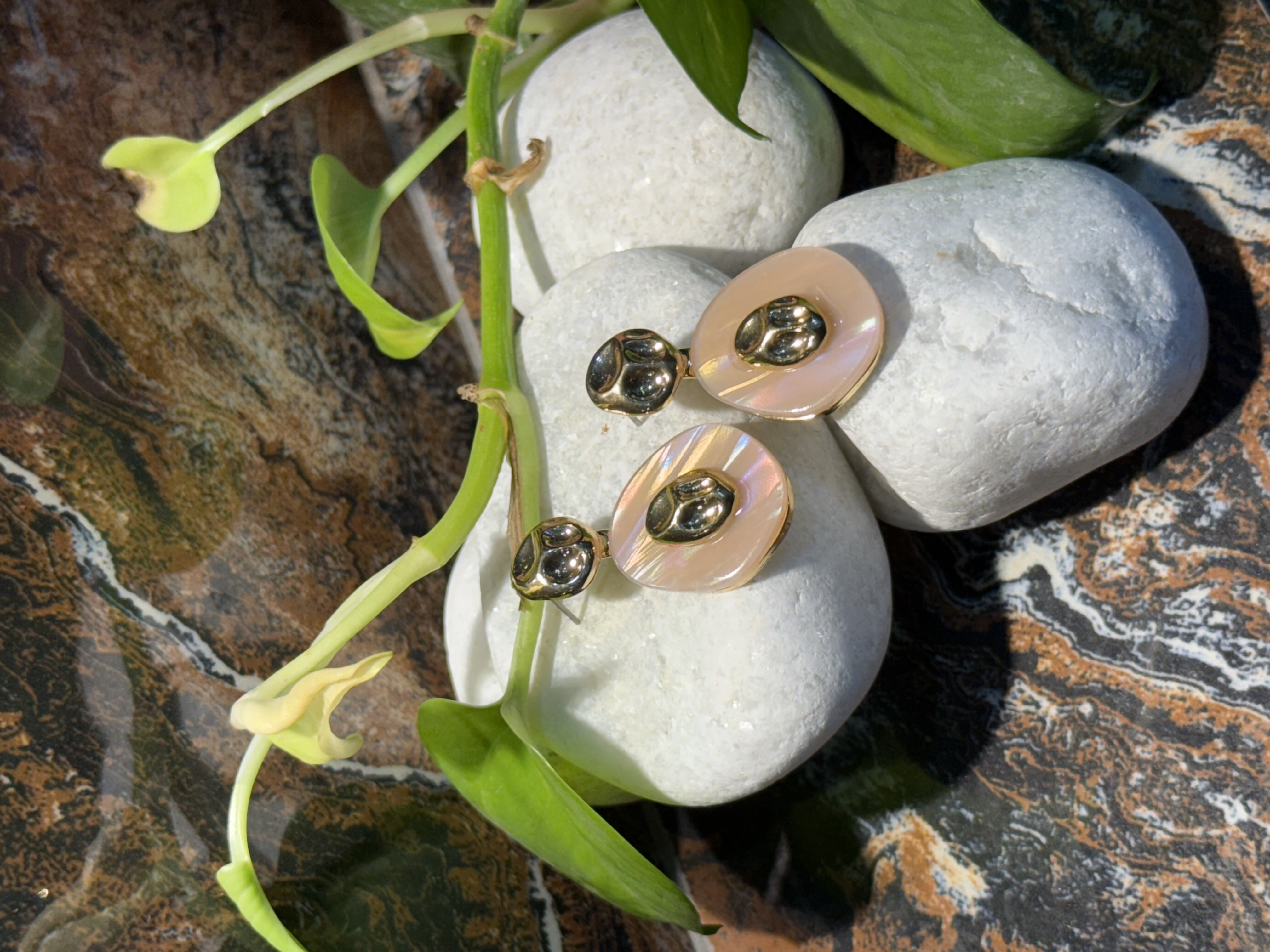 GlowMuse Resin Drop Earrings