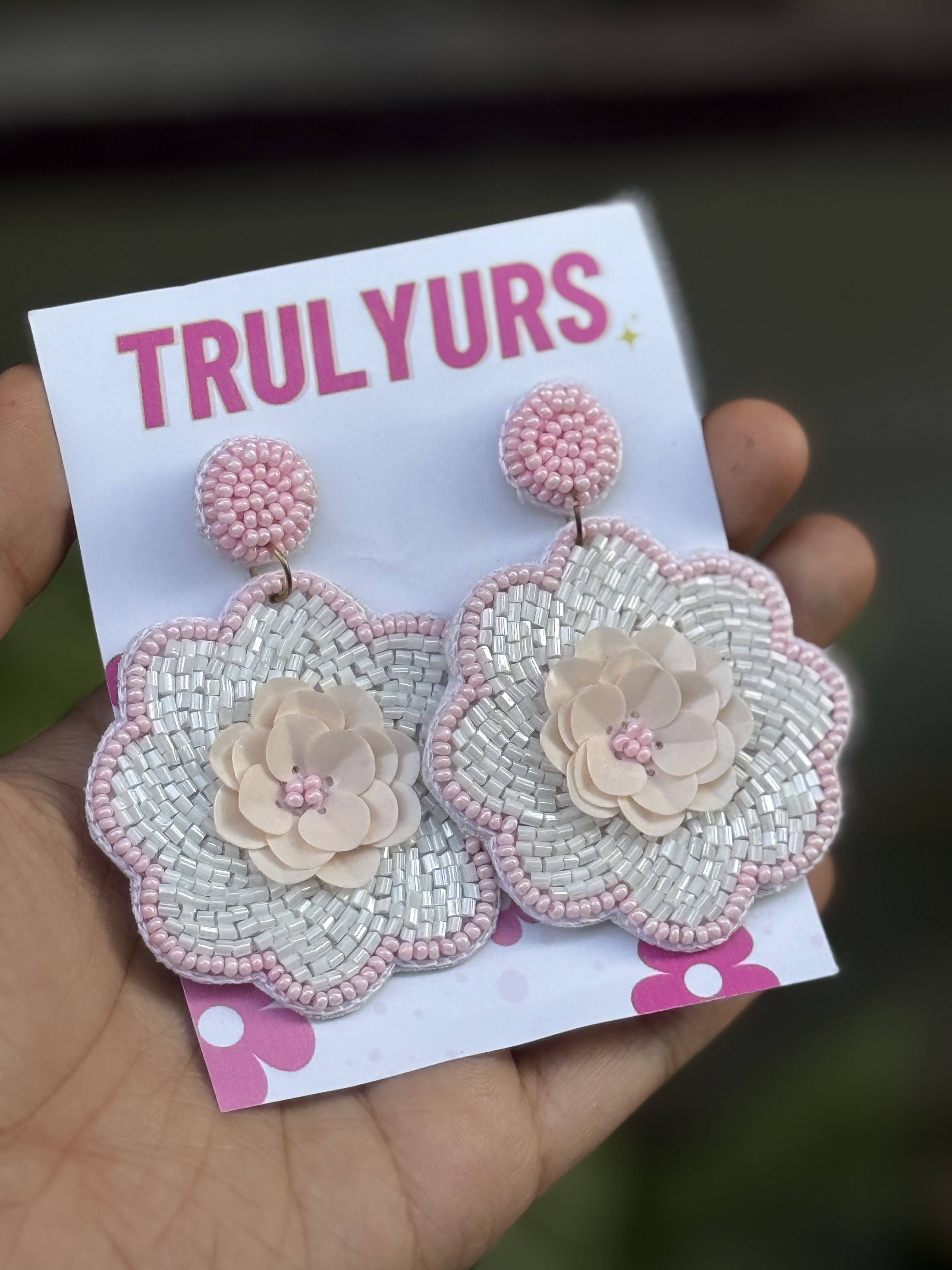 Sugar Petals Handmade Beaded Earrings