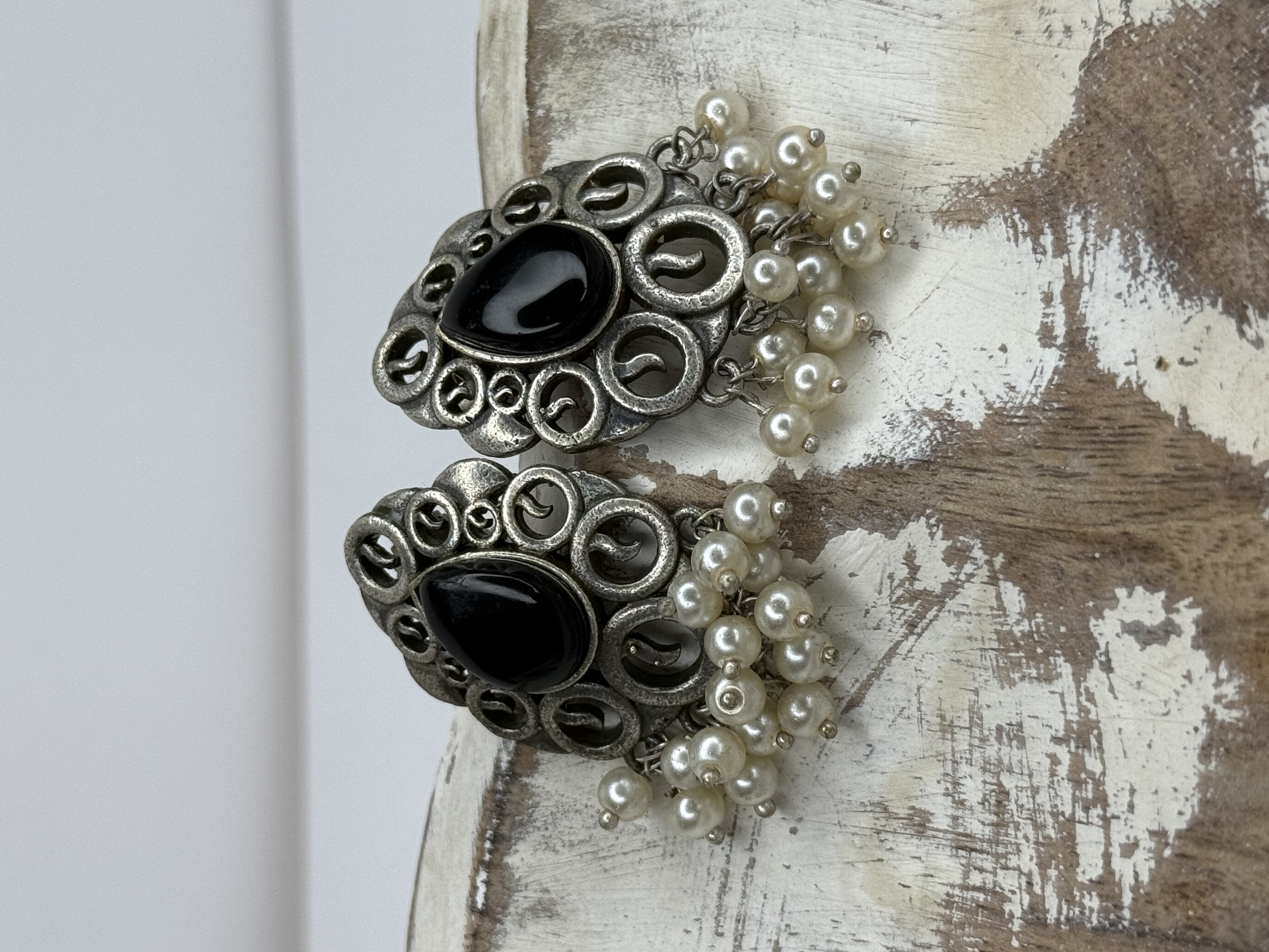 MidnightMuse Silver Oxidized Studs